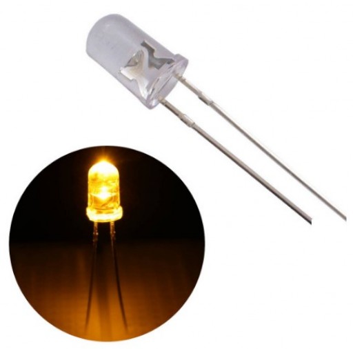 Led 5mm Redondo Amarelo
